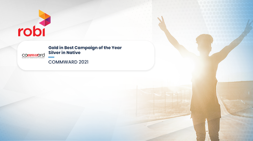 Robi wins an award through creative content campaign